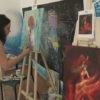 Дорослі не тільки вчаться малювати, а й взялися за створення картин для виставок у власних домівках