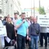 Під Львівською ОДА відбувся мирний протест проти будівництва цинкового заводу біля Винник (Відео)
