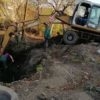 На перетині вулиць Кільцева – Лисика ремонтують трубопровід