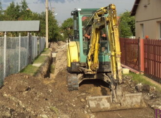 У Винниках споруджують комунікації на вулиці Коперніка