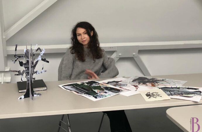 Художниця Уляна Щабель намагається достукатися до кожної людини, показуючи трагічні наслідки війни в Україні