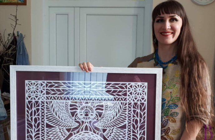 Папір, банерне полотно, скальпель: Олена Зозуля представила виставку сучасних витинанок